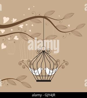 White Doves Stock Vector