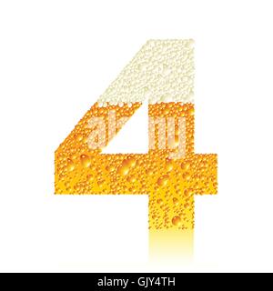 alphabet beer Stock Vector