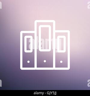 Binder thin line icon Stock Vector