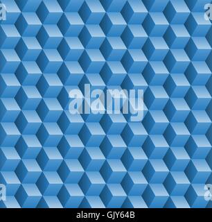 Seamless pattern with 3d cubes Stock Vector