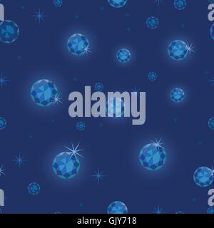 Diamond stars seamless pattern background Stock Vector