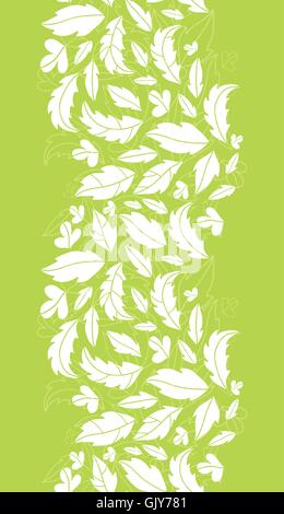 Vector lineart spring leaves vertical round frame pattern invita Stock ...