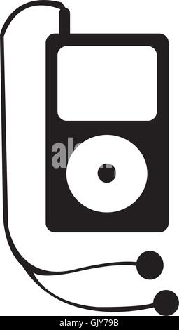 portable music device Stock Vector