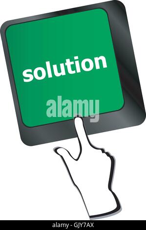 Computer keyboard with support key. business concept Stock Vector