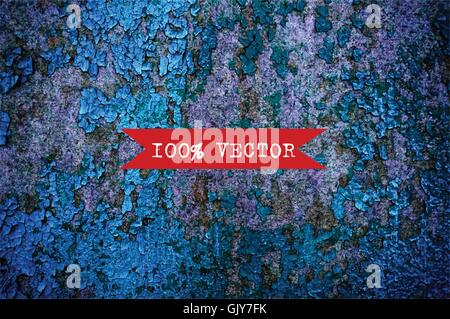 Grunge wall texture background vector illustration of blue painted stone wall Stock Vector