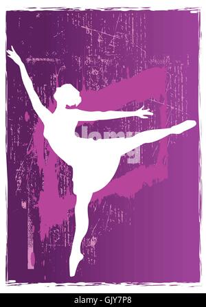 Ballerina Purple Stock Vector