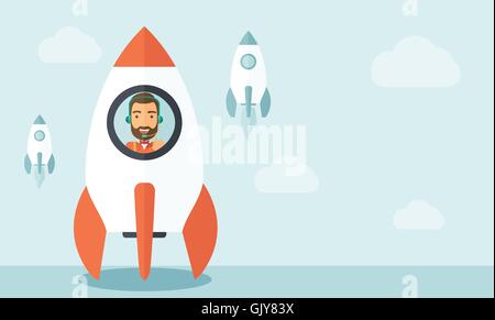 On- line business start up Stock Vector