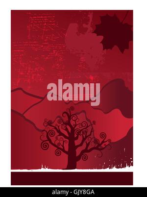 Autumn Red Stock Vector
