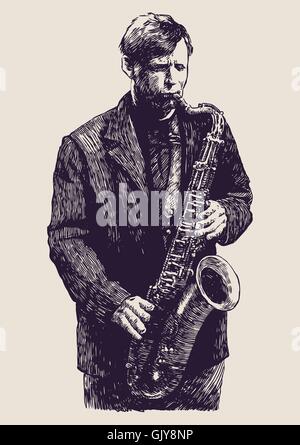 Jazz musician Stock Vector