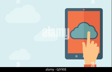 Cloud computing concept. Stock Vector