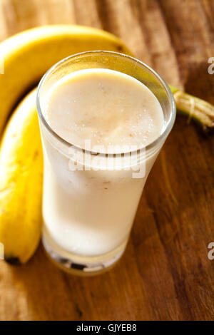 banana milk shake sweetly Stock Photo