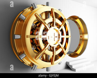 bank lending institution door Stock Photo