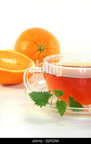 orange tea progenies Stock Photo