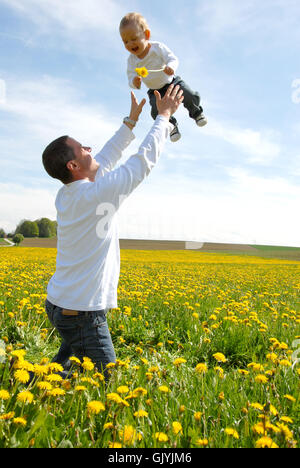 son daddies fathers Stock Photo