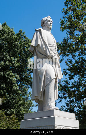 Sylvanus Thayer Statue, United States Military Academy, West Point, NY, USA Stock Photo
