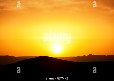 horizon desert wasteland Stock Photo