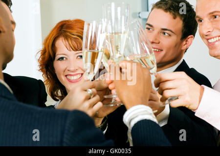 toast with champagne Stock Photo