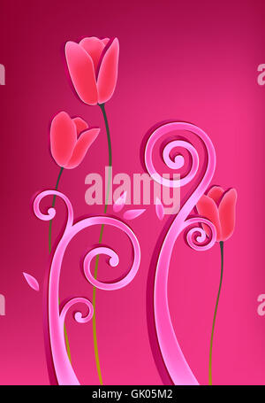 flower plant tulip Stock Photo