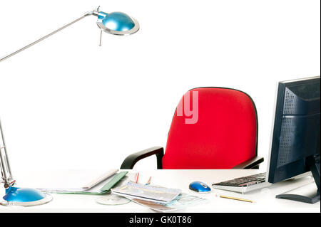 office desk workplace Stock Photo
