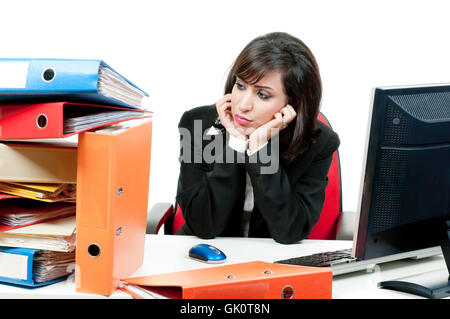 too much work Stock Photo