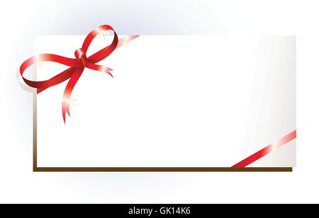 tag with bow Stock Vector