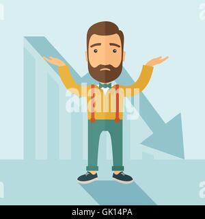 Business Problems and Bankruptcy. Stock Vector