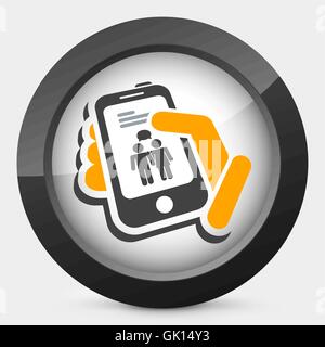 Phone chat icon Stock Vector