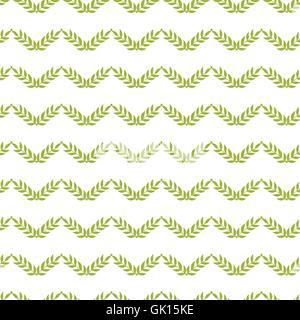 Green leaves chevron seamless pattern background Stock Vector