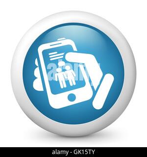 Phone chat icon Stock Vector