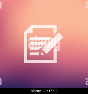 Taking Notes in flat style icon Stock Vector