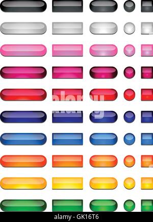 set of button Stock Vector