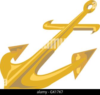 Anchor Gold Stock Vector