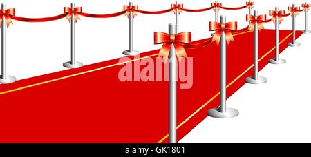 red carpet Stock Vector