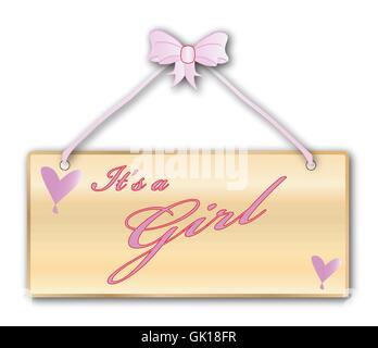It is a Girl Stock Vector