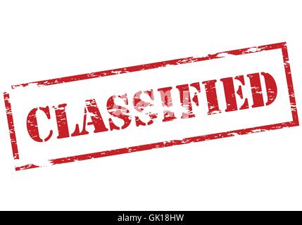 Classified Stock Vector