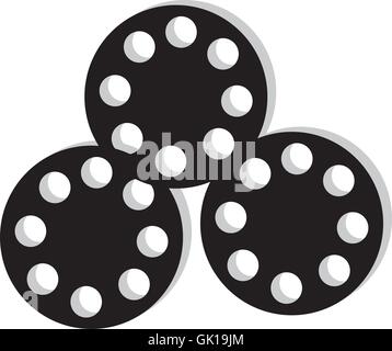 film reel icon Stock Vector