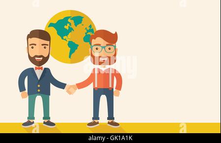 Succesful businessmen Stock Vector