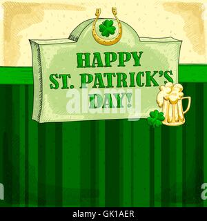 Patrick background Stock Vector