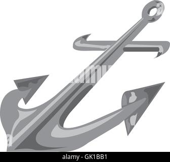 Anchor Silver Stock Vector