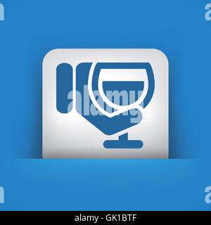 Wine glass icon Stock Vector