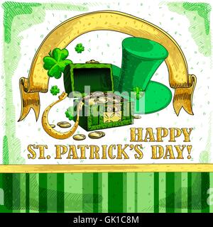 Patrick background Stock Vector