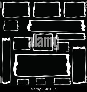 Set of stamps Stock Vector
