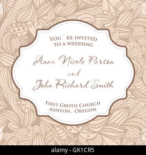 Beige seamless pattern with openwork leaves. Raster copy of vector image Stock Vector