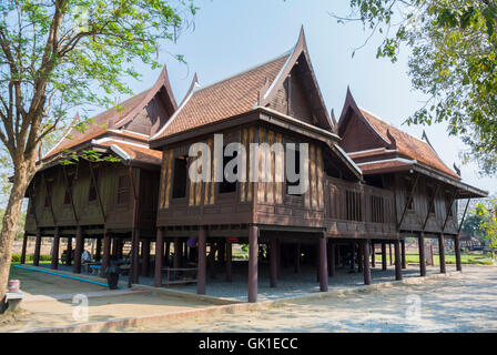 Khun Phaen's Residence Ayutthaya Thailand Stock Photo