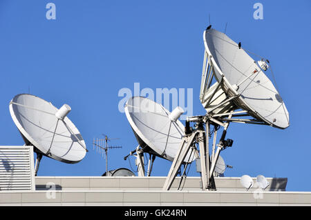 sign signal satellite Stock Photo