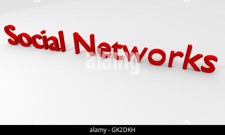 social communication networks Stock Photo