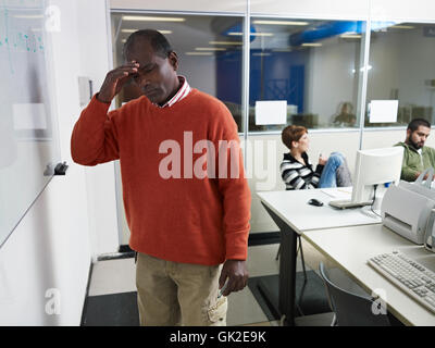 teacher headache student Stock Photo