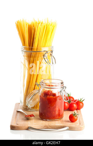 spaghetti sauce pasta Stock Photo