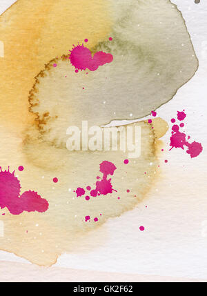 watercolor dyer staint Stock Photo