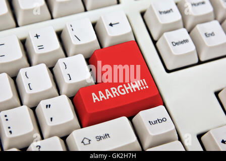 it frustration technology Stock Photo